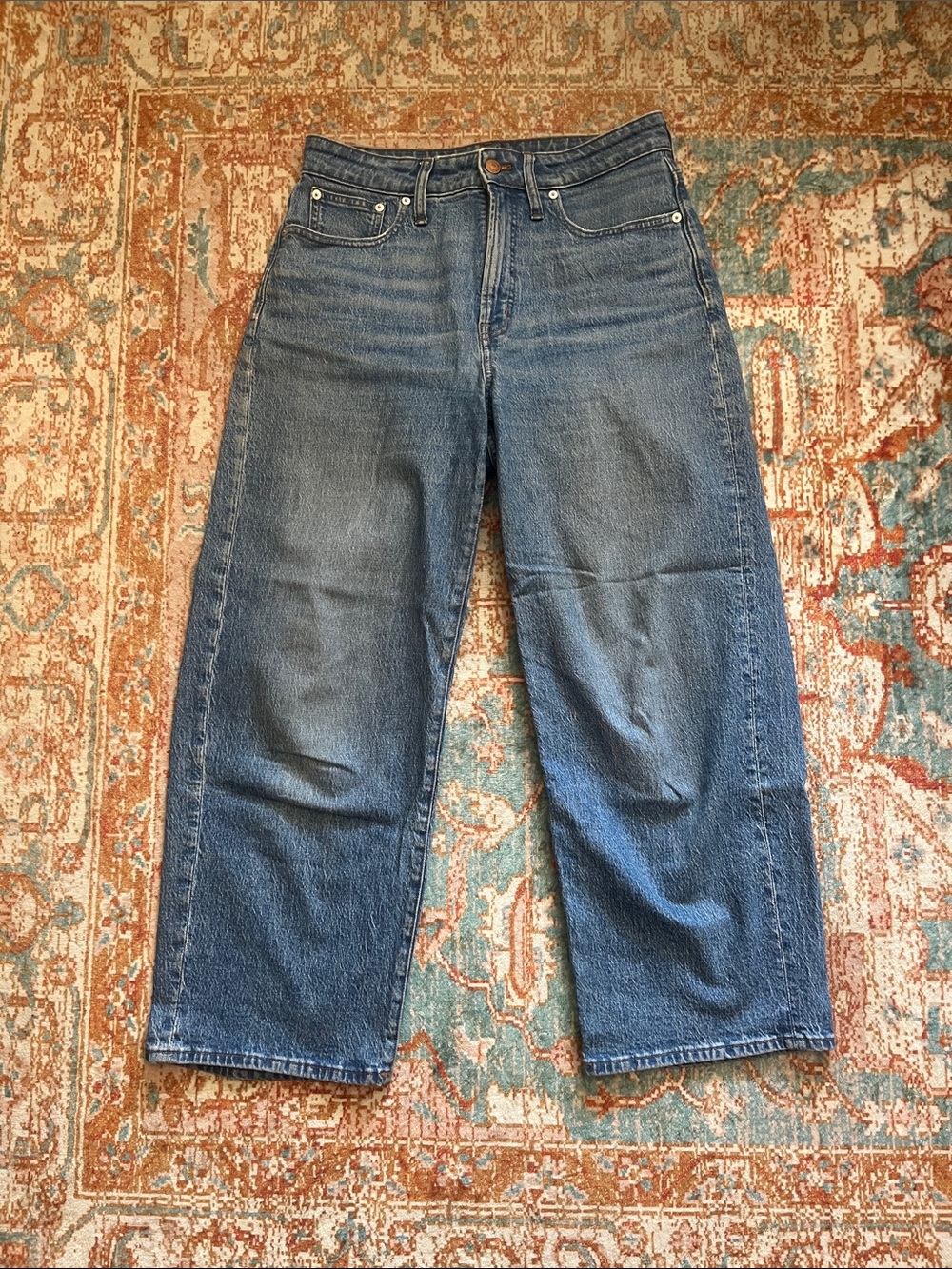 Madewell The Curvy Perfect Vintage Wide-Leg Crop Jean